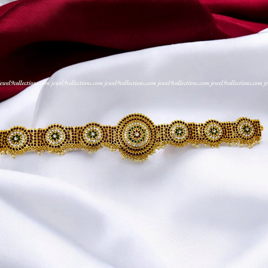 Bharatanatyam Kempu stone Hip  Belt   - Traditional Dance Jewelry - Jewel9collections