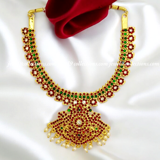 Bhartanatyam Mango Design Necklace