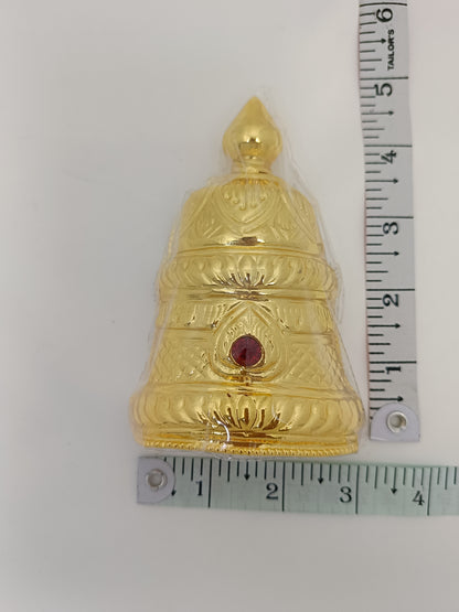 Traditional Gold Plated God Goddess Kireetum 5 inch h * 3 inch w