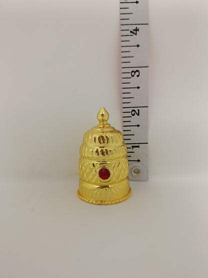 South Indian God Goddess Mukut 2.5 inch h * 4.5 inch Full Round