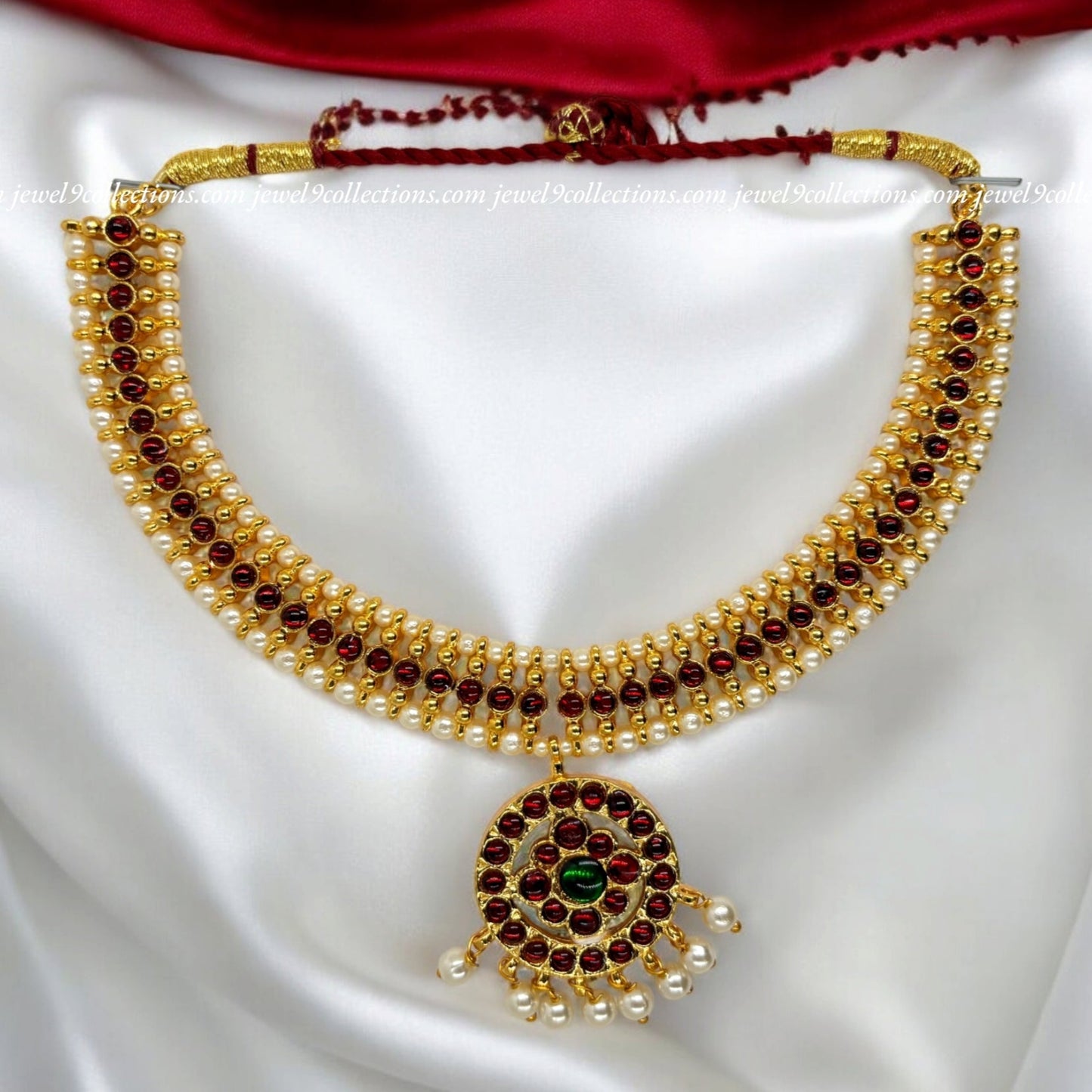 Traditional Bharatanatyam Short Haram Necklace