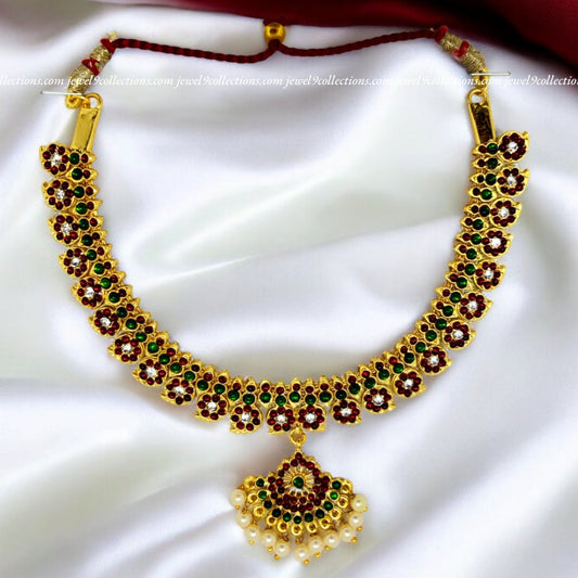 Cultural Bharatanatyam Short Haram Necklace