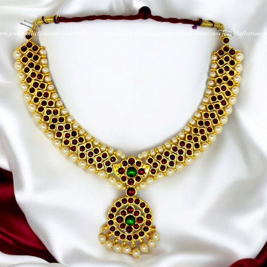 Classical Bharatanatyam Short Haram Necklace