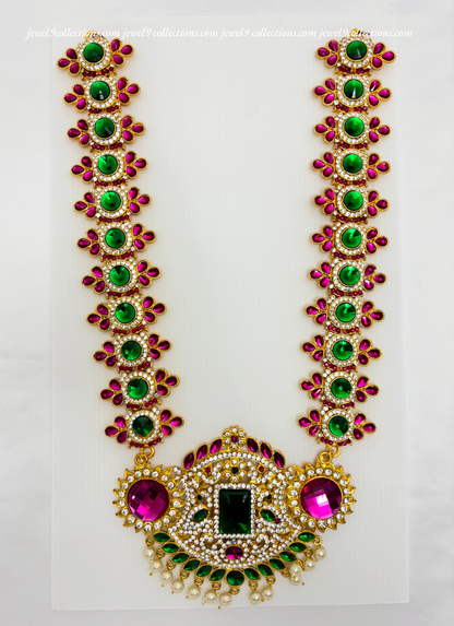 Varalaxmi Divine Long Necklace -Jewel9Collections