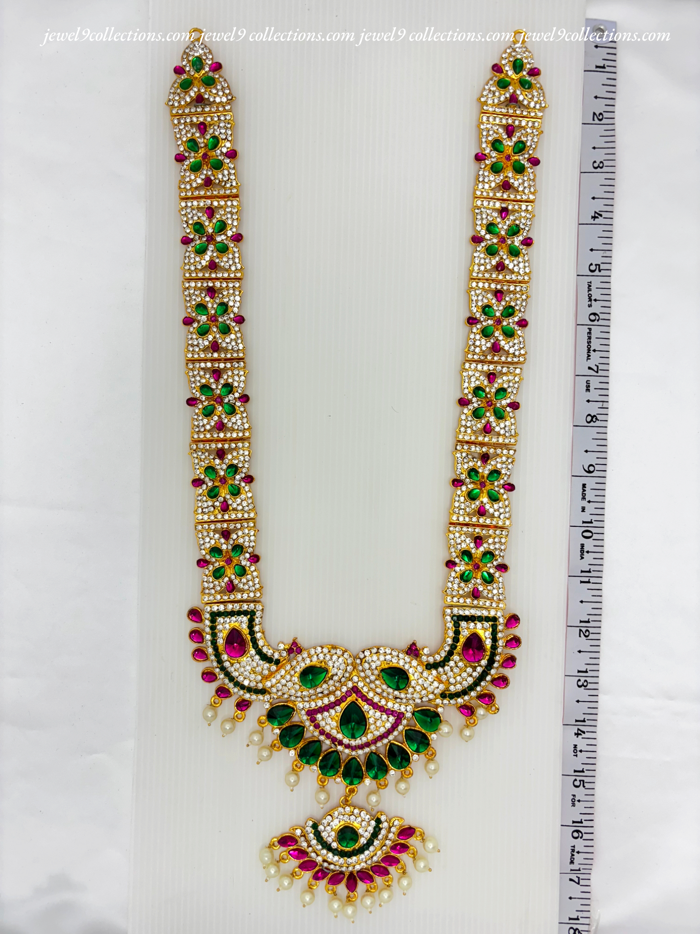 Shop Now Traditional Indian Diety Hindu God Temple Jewellery Long Haar -  Haram Jewel9collections