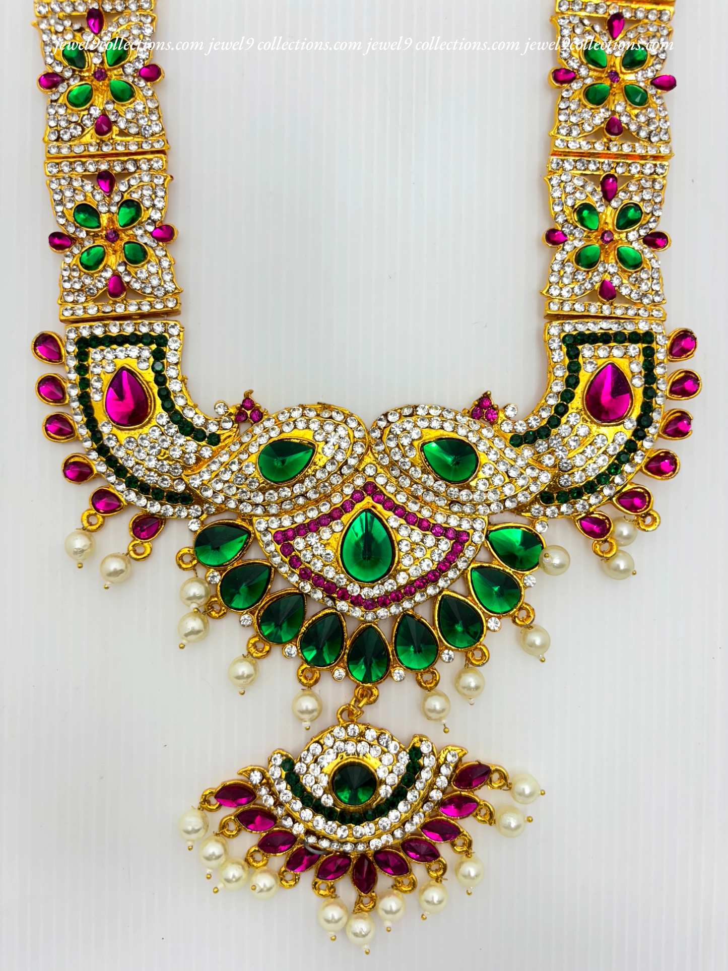 Shop Now Traditional Indian Diety Hindu God Temple Jewellery Long Haar -  Haram Jewel9collections