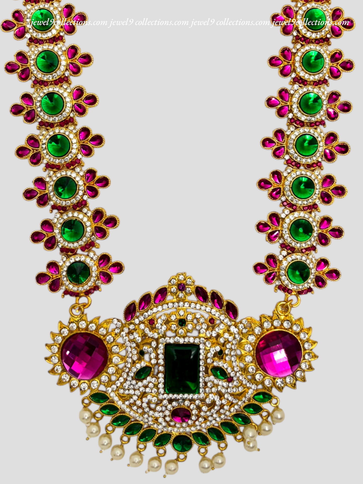 Varalaxmi Divine Long Necklace -Jewel9Collections