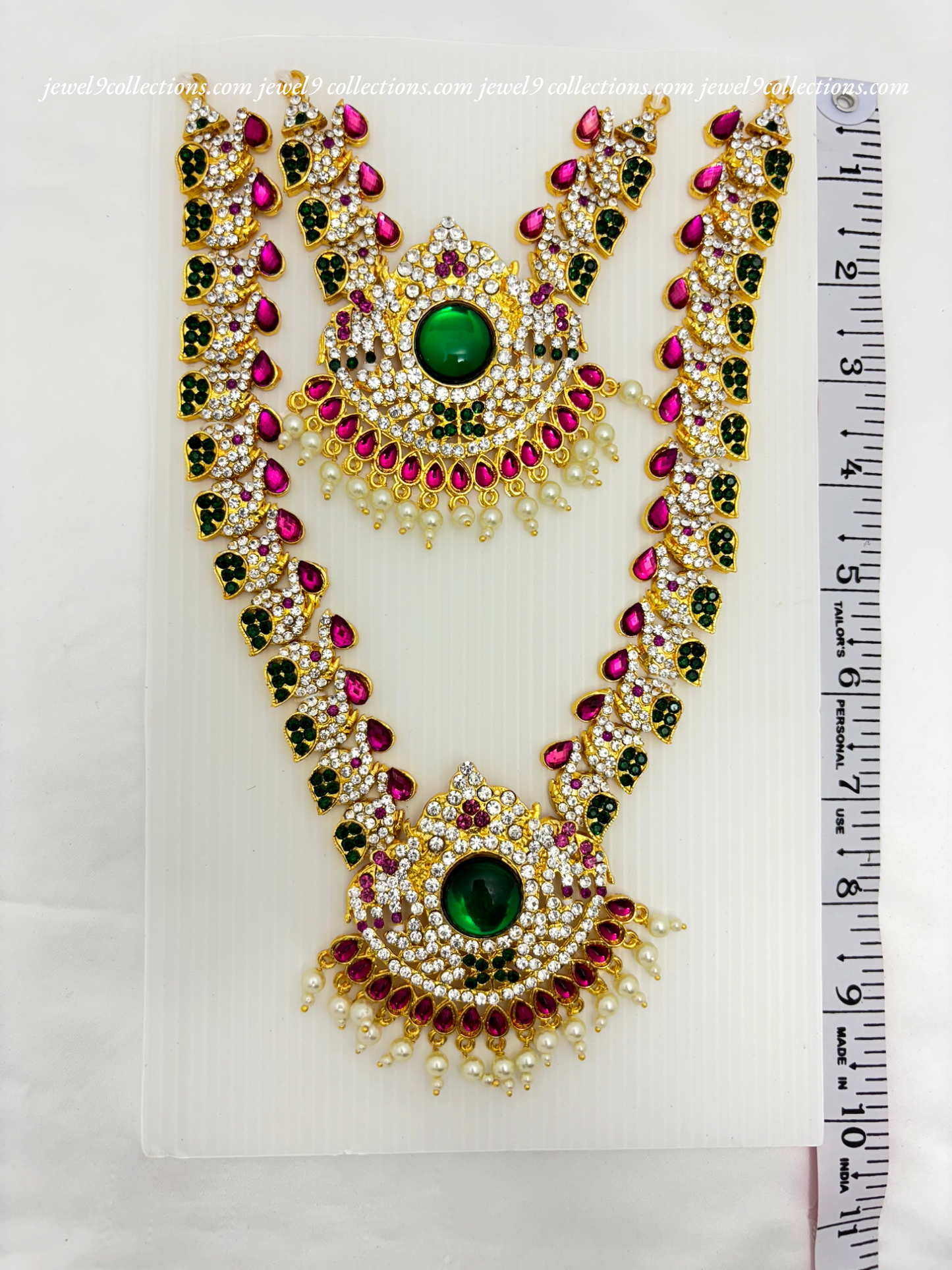 Divine Goddess long Haram Necklace  Exquisite Necklace for Sacred Adornments