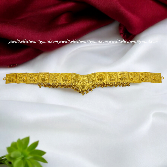 Bharatanatyam Gold Plated Vaddanam Waist Belt