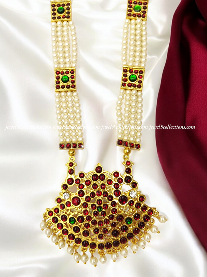 Stunning 4 Line's Bhartnatyam Long Necklace