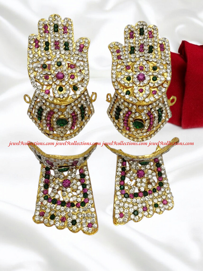 Varalakshmi Idol Hand and Legs with Stones