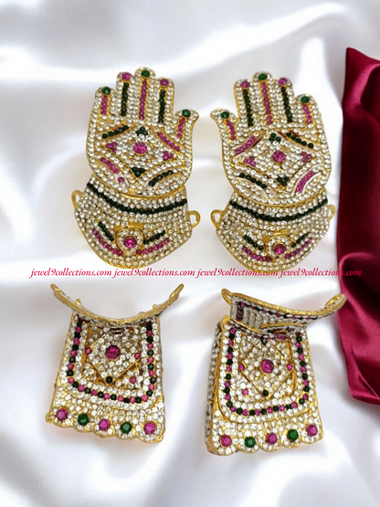 Sacred Hands and Feet of God and Goddess Hastam Padam